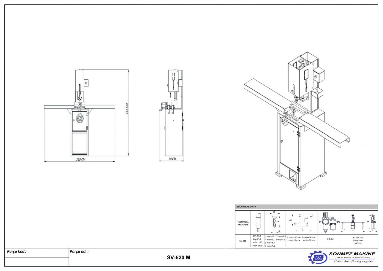 Vertical Screwing Machine (Manual) SV 520M
